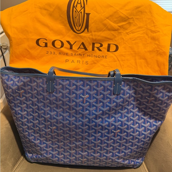 Goyard Handbags - Goyard Sky Blue Artois MM Pre Loved Bag